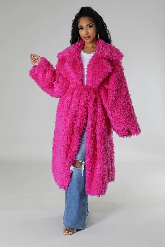 ATHINA Fuzzy Fur Winter Heavy Jacket