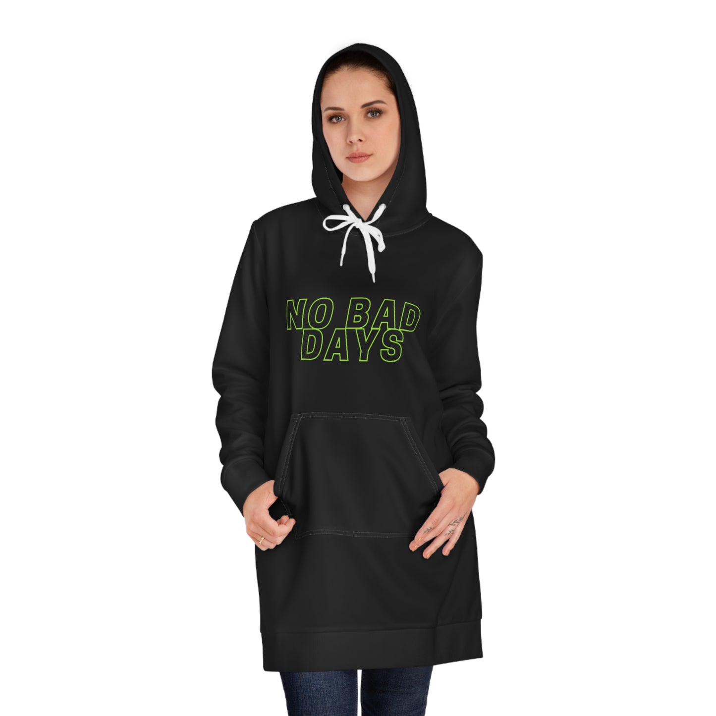 Women's Hoodie Dress (AOP) No bad days